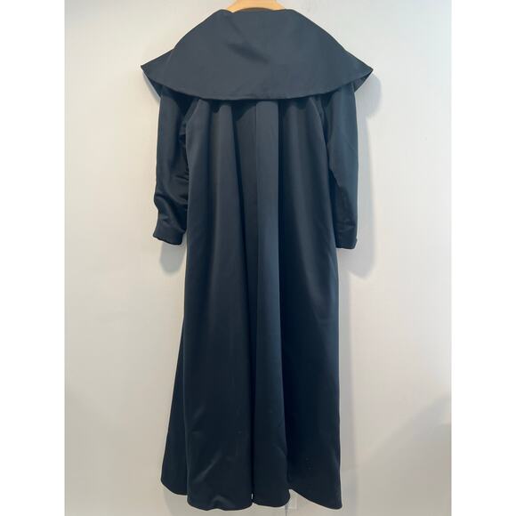 Victor Costa Hot Pink Strapless Satin Evening Gown & Matching Overcoat 12 SG - Picture 14 of 15